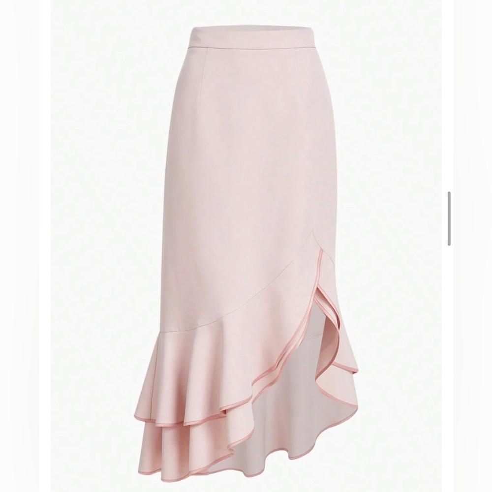 Elegant Mermaid Skirt Baby Pink XS